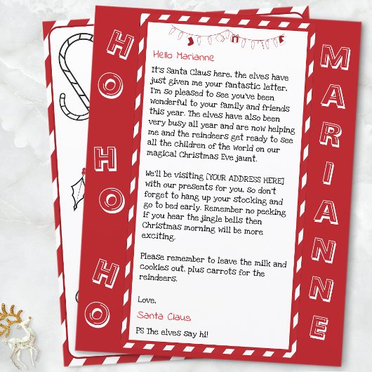 Personalisierter Brief von Santa für Kinder
