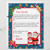 Personalisierter Brief von Santa für Kinder (Vorne/Hinten)