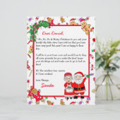 Personalisierter Brief von Santa für Kinder (Stehend Vorderseite)