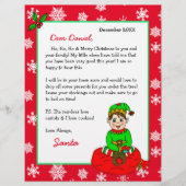 Personalisierter Brief von Santa für Kinder (Vorderseite)