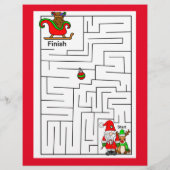 Personalisierter Brief von Santa für Kinder (Rückseite)