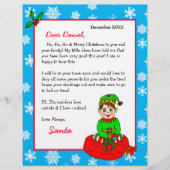 Personalisierter Brief von Santa für Kinder (Vorderseite)