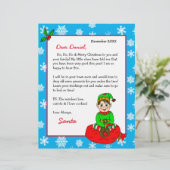 Personalisierter Brief von Santa für Kinder (Stehend Vorderseite)