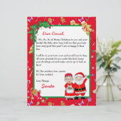 Personalisierter Brief von Santa für Kinder (Stehend Vorderseite)