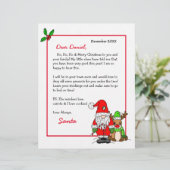 Personalisierter Brief von Santa für Kinder (Stehend Vorderseite)