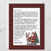 Personalisierter Brief von Santa mit rotem und sch (Vorderseite)
