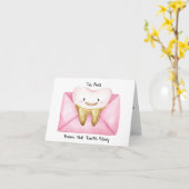 Personalisierter Brief von Tooth Fairy Karte (Gelbe Blume)