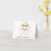 Personalisierter Brief von Tooth Fairy Karte (Gelbe Blume)