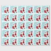 Personalisierter Brief von Weihnachten Geschenkpapier (Flach)