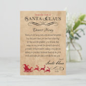 Personalisierter Brief von Weihnachtsdrucken Einladung (Stehend Vorderseite)