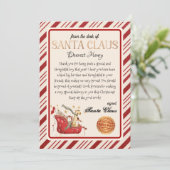 Personalisierter Brief von Weihnachtsdrucken Einladung (Stehend Vorderseite)