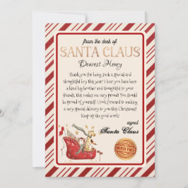 Personalisierter Brief von Weihnachtsdrucken Einladung