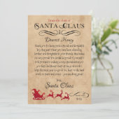 Personalisierter Brief von Weihnachtsdrucken Einladung (Stehend Vorderseite)