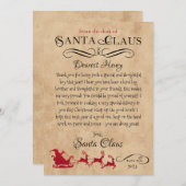 Personalisierter Brief von Weihnachtsdrucken Einladung (Vorne/Hinten)