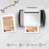 Personalisierter Brief von Weihnachtsdrucken Einladung