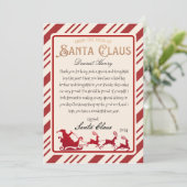 Personalisierter Brief von Weihnachtsdrucken Einladung (Stehend Vorderseite)