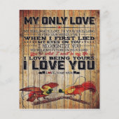 Personalisierter Brief | Zu meinem Mann Flyer (Hinten)