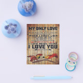 Personalisierter Brief | Zu meinem Mann Flyer (Einzeln)