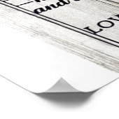Personalisierter Brief | Zu meinem Mann Poster (Ecke)