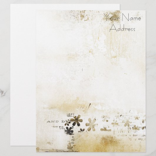 personalisierter Briefkopf (Vorne/Hinten)