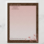 Personalisierter Briefkopf, weiblich Briefbogen (Vorne/Hinten)