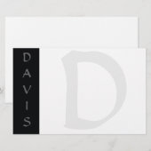 Personalisierter Briefpapier oder Einladung (Vorne/Hinten)
