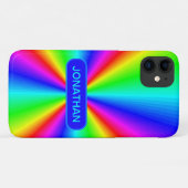 Personalisierter Bright-Regenbogen Case-Mate iPhone Hülle (Rückseite (Horizontal))