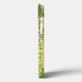 Personalisierter brillanter Blaupfau Case-Mate iPhone Hülle (Rückseite / Links)