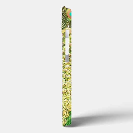 Personalisierter brillanter Blaupfau Case-Mate iPhone Hülle (Rückseite / Links)