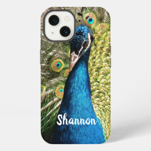 Personalisierter Brillanter Blaupfau iPhone 13 Hülle