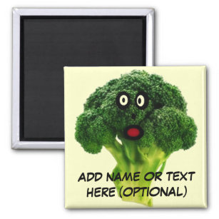 Personalisierter Broccoli-Cartoon Magnet
