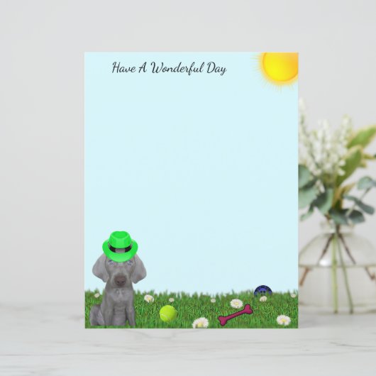 Personalisierter Brooklyn Da Weimaraners spieleris (Stehend Vorderseite)