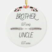 Personalisierter Bruder bis zum Ende des benutzerd Keramik Ornament (Vorne)