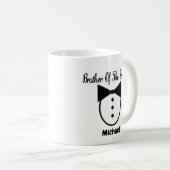 Personalisierter Bruder der Groom Tux-Tasse Kaffeetasse (VorderseiteRechts)