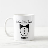 Personalisierter Bruder der Groom Tux-Tasse Kaffeetasse (Links)