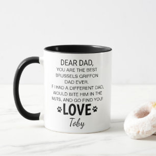 Personalisierter Brüssel-Griffon-Vater-Becher Tasse