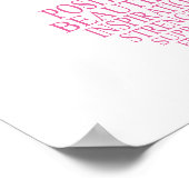 Personalisierter Brustkrebs Poster (Ecke)