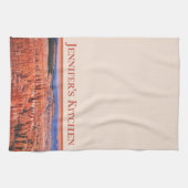 Personalisierter Bryce Canyon Beige Geschirrtuch (Horizontal)