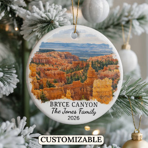 Personalisierter Bryce Canyon Nationalpark, Utah Keramik Ornament