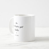 Personalisierter Bubbe-Mug Bestes Kapitel bisher Kaffeetasse (Vorderseite Links)