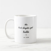 Personalisierter Bubbe-Mug Bestes Kapitel bisher Kaffeetasse (Links)