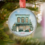 Personalisierter Buchclub Keramik Ornament<br><div class="desc">Personalisieren Sie den Namen und das Jahr in diesem bezaubernden Aquarellhaus Weihnachtsbaumschmuck. Ein tolles Geschenk für Freunde des Buchclubs.</div>