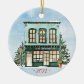 Personalisierter Buchclub Keramik Ornament (Vorne)