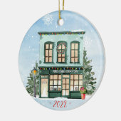 Personalisierter Buchclub Keramik Ornament (Links)