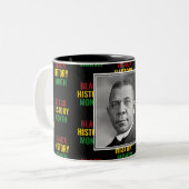 Personalisierter BUCHER T WASHINGTON Black History Zweifarbige Tasse (Vorderseite Links)