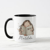 Personalisierter Bücherliebhaber Tasse (Links)