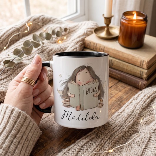 Personalisierter Bücherliebhaber Tasse