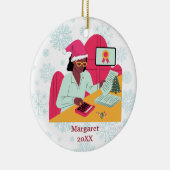 Personalisierter Buchhalter Fügen Sie einen Namen Keramik Ornament (Rechts)