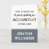 Personalisierter Buchhalter — Funny Phantastisch A Karte (Gelbe Blume)