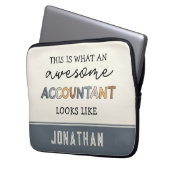 Personalisierter Buchhalter — Funny Phantastisch A Laptopschutzhülle (Vorderseite Links)